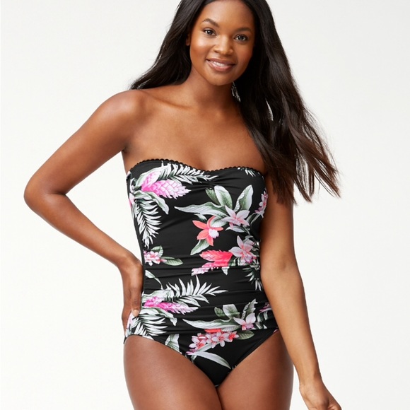 Tommy Bahama Other - HP💝 Tommy Bahama Ginger Flowers Bandeau Swimsuit